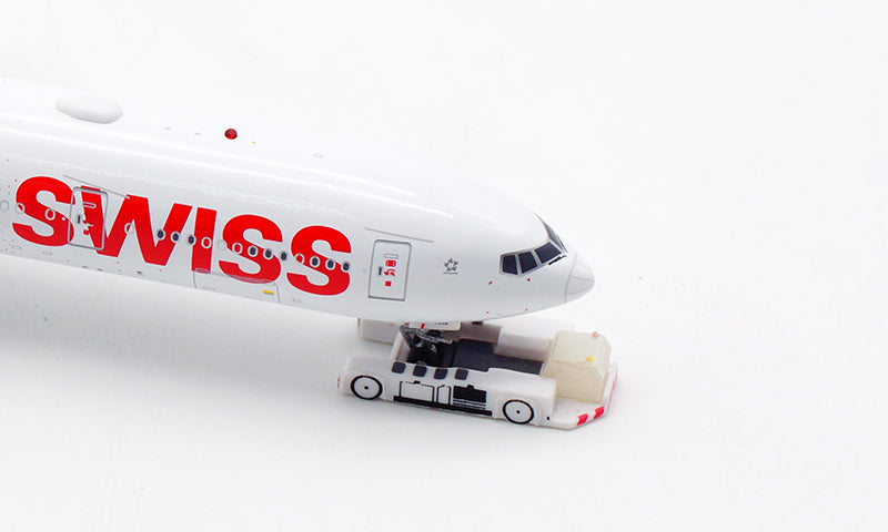 1:400 Aviation400 SWISS B777-300ER HB-JNA "Smile Swiss" Free Tractor+Stand