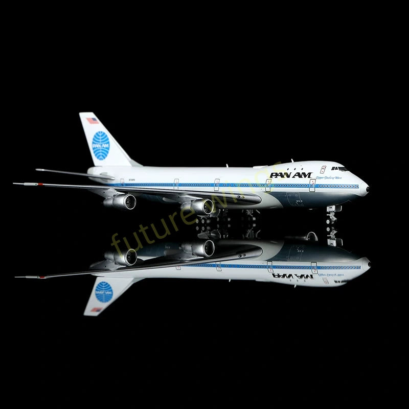 1:400 HX Models Pan AM B747-100 N749PA Aircraft Model+Free Tractor
