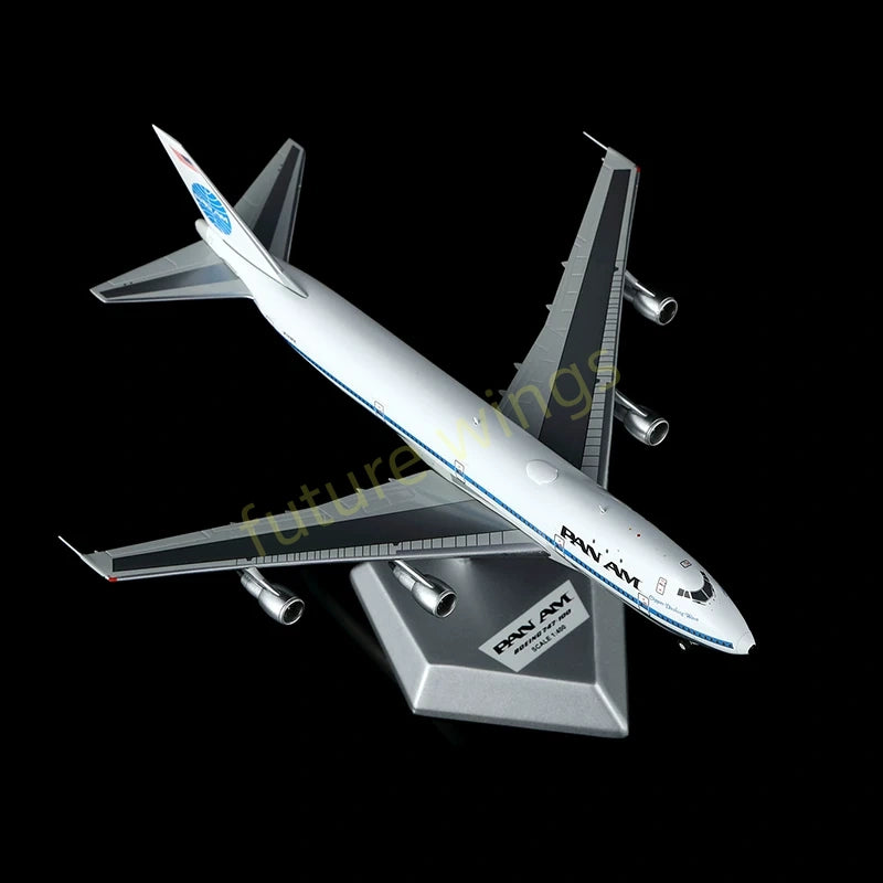 1:400 HX Models Pan AM B747-100 N749PA Aircraft Model+Free Tractor
