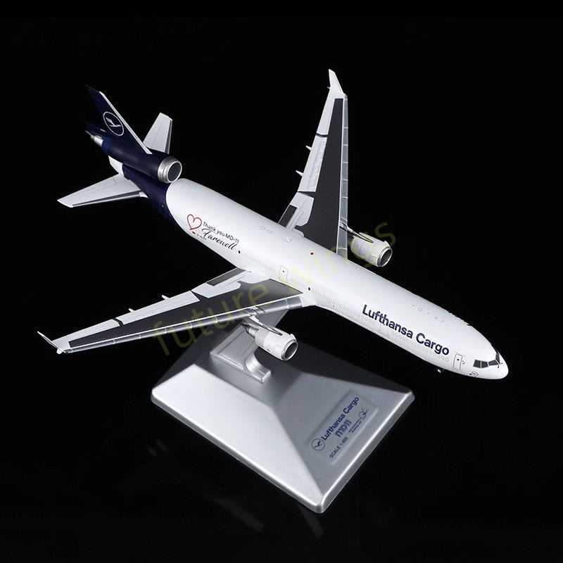 1:400 YY Wings Lufthansa Cargo MD-11 D-ALCC "Thank You&Farewell" Aircraft Model+Free Tractor