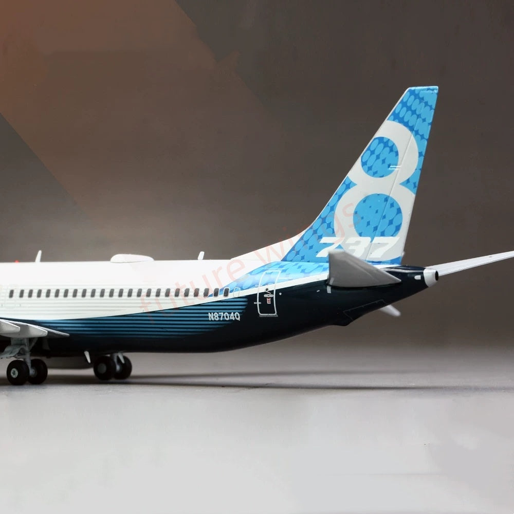 (RARE)1:200 JC Wings Boeing House Color B737-8MAX N8704Q Diecast Aircraft Model