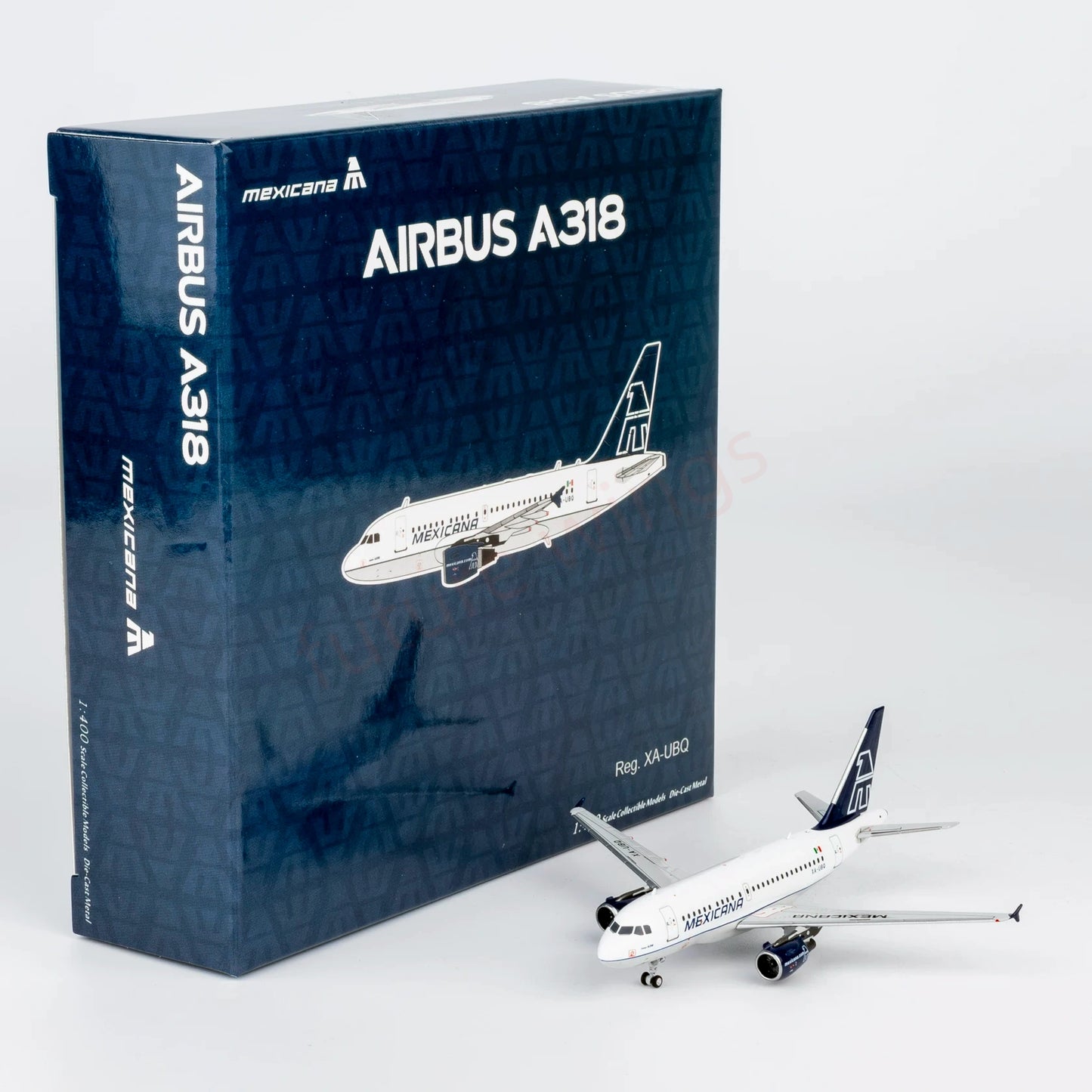 1:400 NG Models NG48029 Mexicana A318 XA-UBQ Aircraft Model+Free Tractor