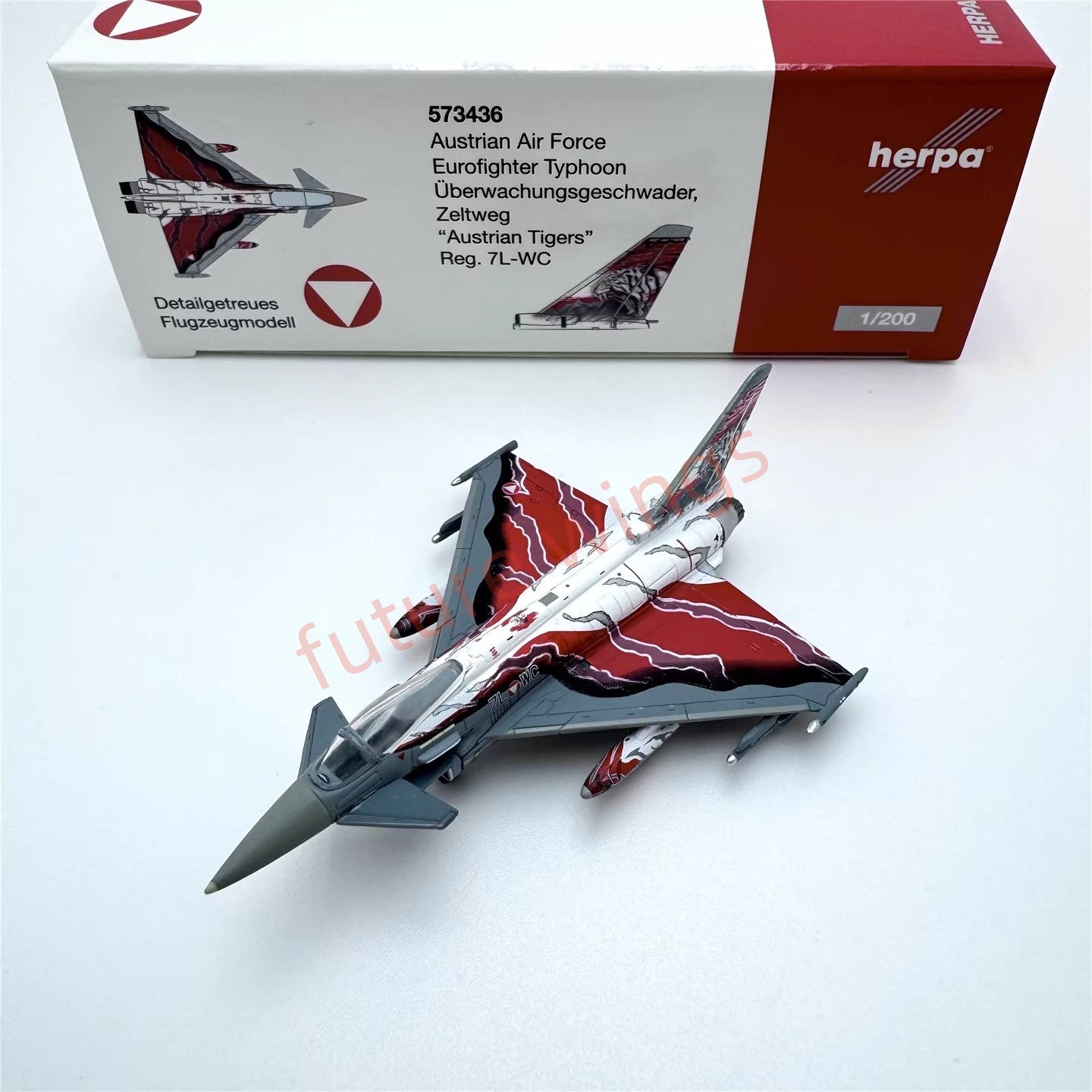 1:200 Herpa Wings Luftwaffe/Austrian Air Force/RAF Eurofighter Typhoon Diecast Aircraft Model