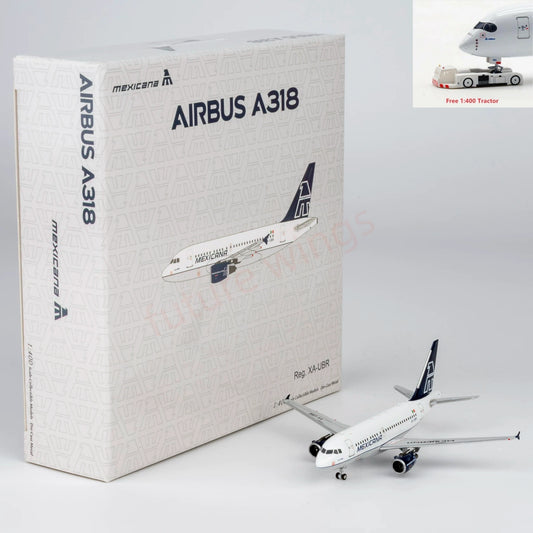 1:400 NG Models NG48030 Mexicana A318 XA-UBR Aircraft Model+Free Tractor