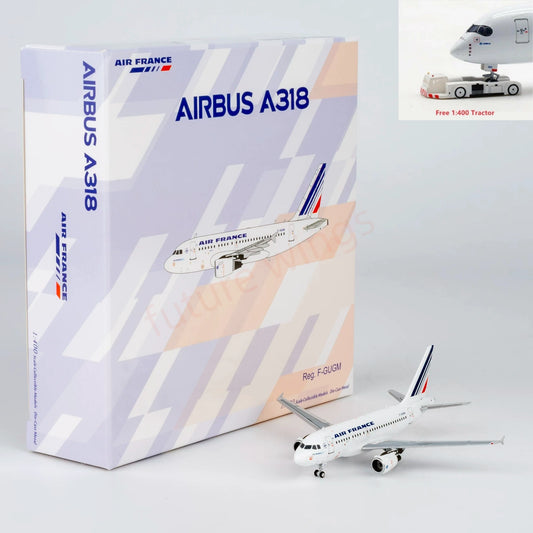 1:400 NG Models NG48026 Air France A318 F-GUGM Aircraft Model+Free Tractor