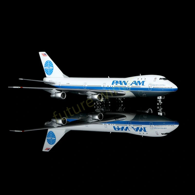 1:400 HX Models Pan AM B747-100 N748PA Aircraft Model+Free Tractor