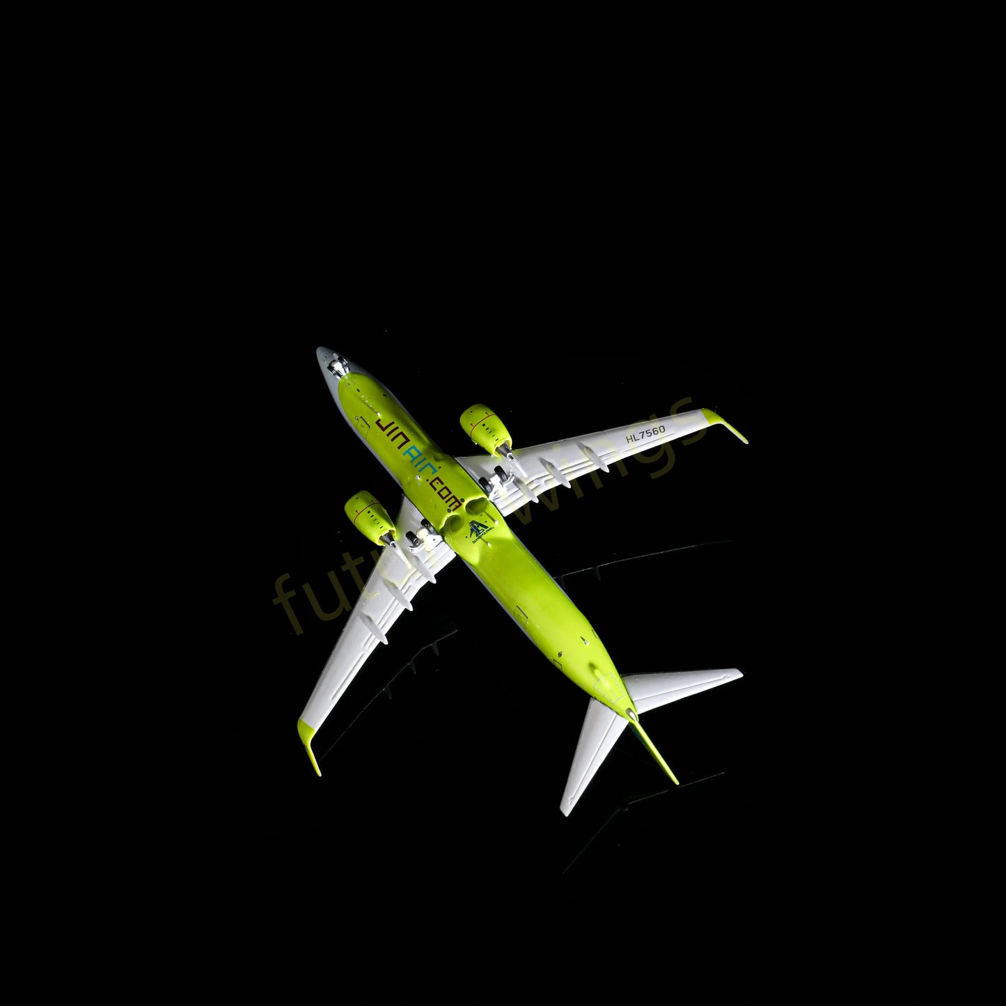 1:400 AeroPolaris Jin Air B737-800 HL7560 Aircraft Model+Free Tractor
