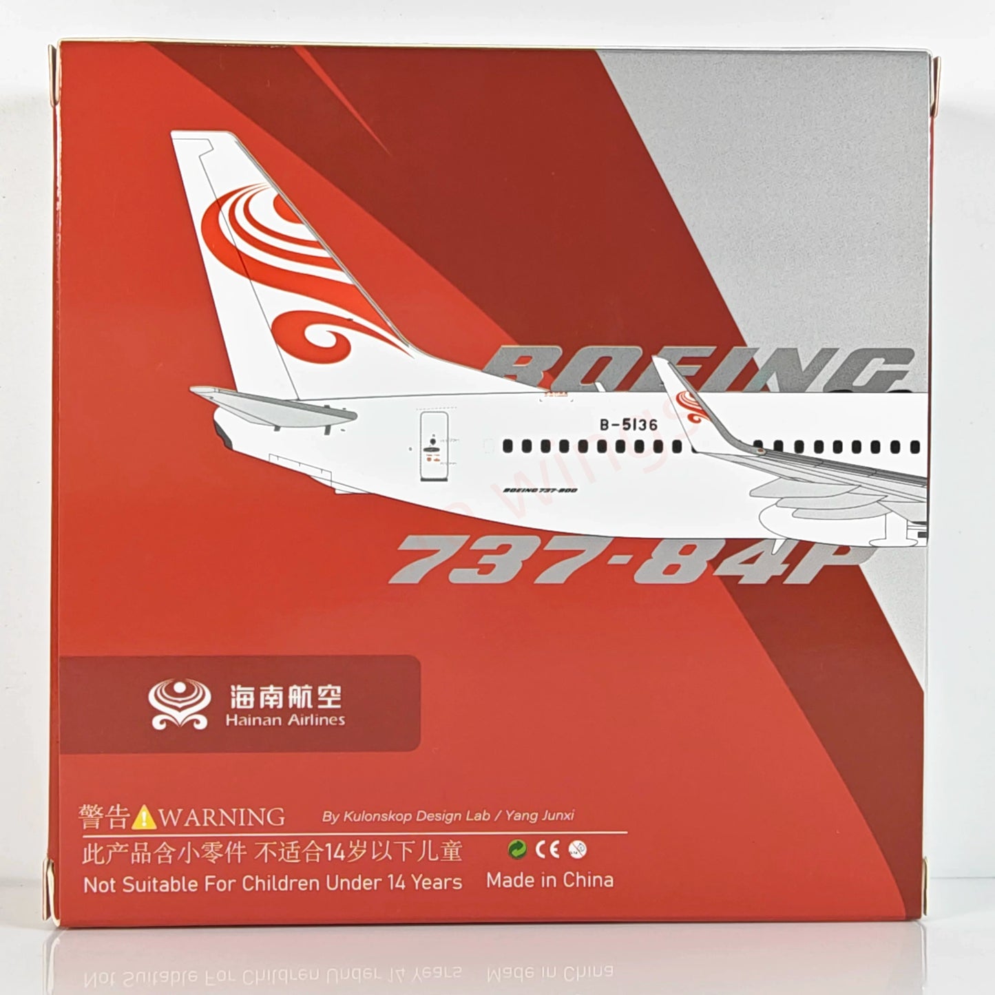 1:400 CW MODEL Hainan Airlines B737-800 B-5136 Aircraft Model+Free Tractor