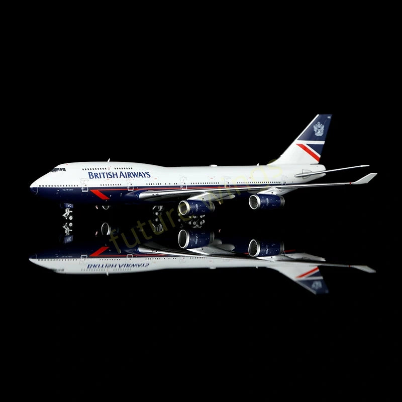 1:400 HX Models British Airways B747-400 G-CIVC Aircraft Model+Free Tractor