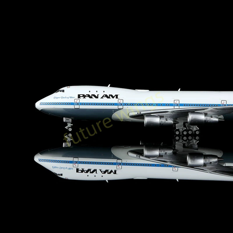 1:400 HX Models Pan AM B747-100 N749PA Aircraft Model+Free Tractor