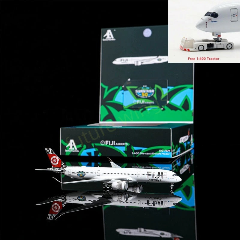 1:400 AeroPolaris Fuji Airways A350-900 DQ-FAM Aircraft Model+Free Tractor