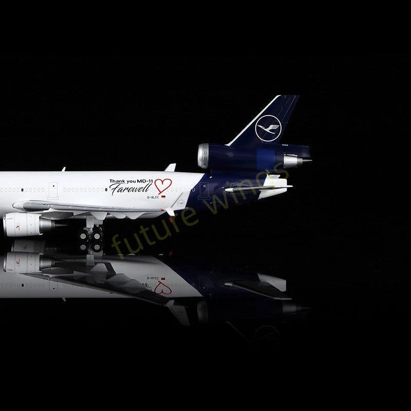 1:400 YY Wings Lufthansa Cargo MD-11 D-ALCC "Thank You&Farewell" Aircraft Model+Free Tractor