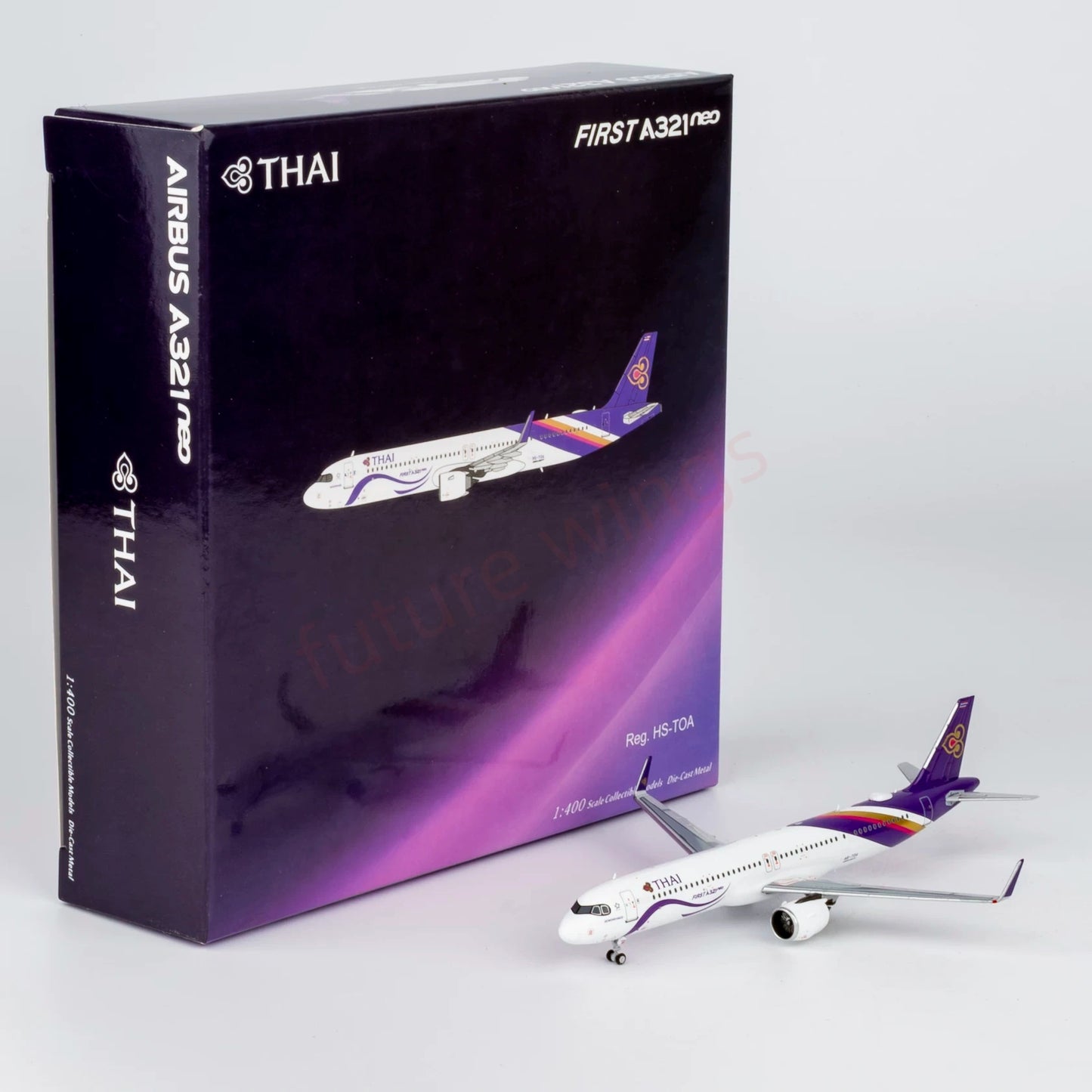 1:400 NG Models NG13148 Thai Airways A321neo HS-TOA Aircraft Model+Free Tractor