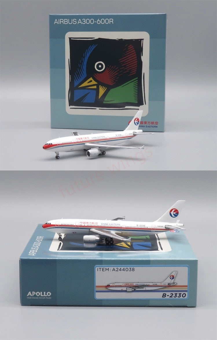 1:400 Apollo China Eastern Airlines A300-600R B-2318 B-2325 B-2330 Aircraft Model+Free Tractor