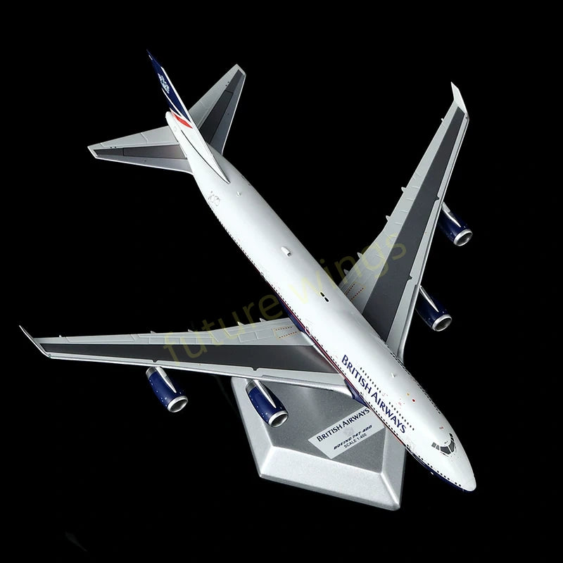 1:400 HX Models British Airways B747-400 G-BNLY "100Years" Aircraft Model+Free Tractor