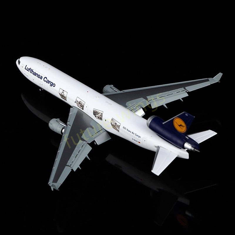 1:400 YY Wings Lufthansa Cargo MD-11 D-ALCC "100years Air Cargo" Aircraft Model+Free Tractor