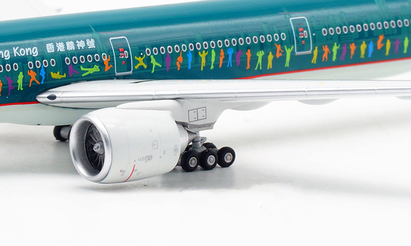 1:400 Aviation400 Cathay Pacific B777-300ER B-KPB "Sprit of HK"Free tractor+Stand