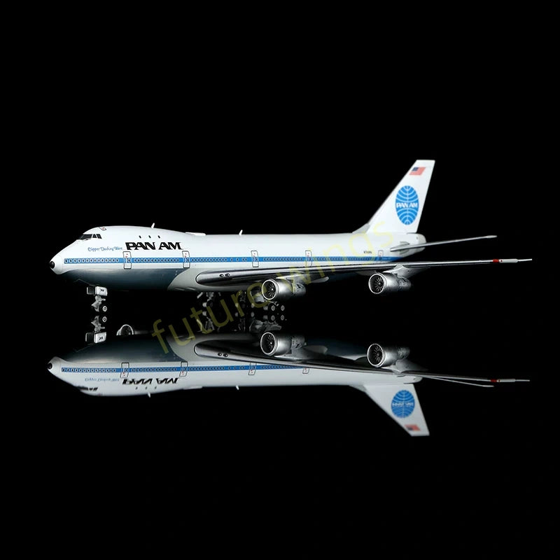 1:400 HX Models Pan AM B747-100 N749PA Aircraft Model+Free Tractor
