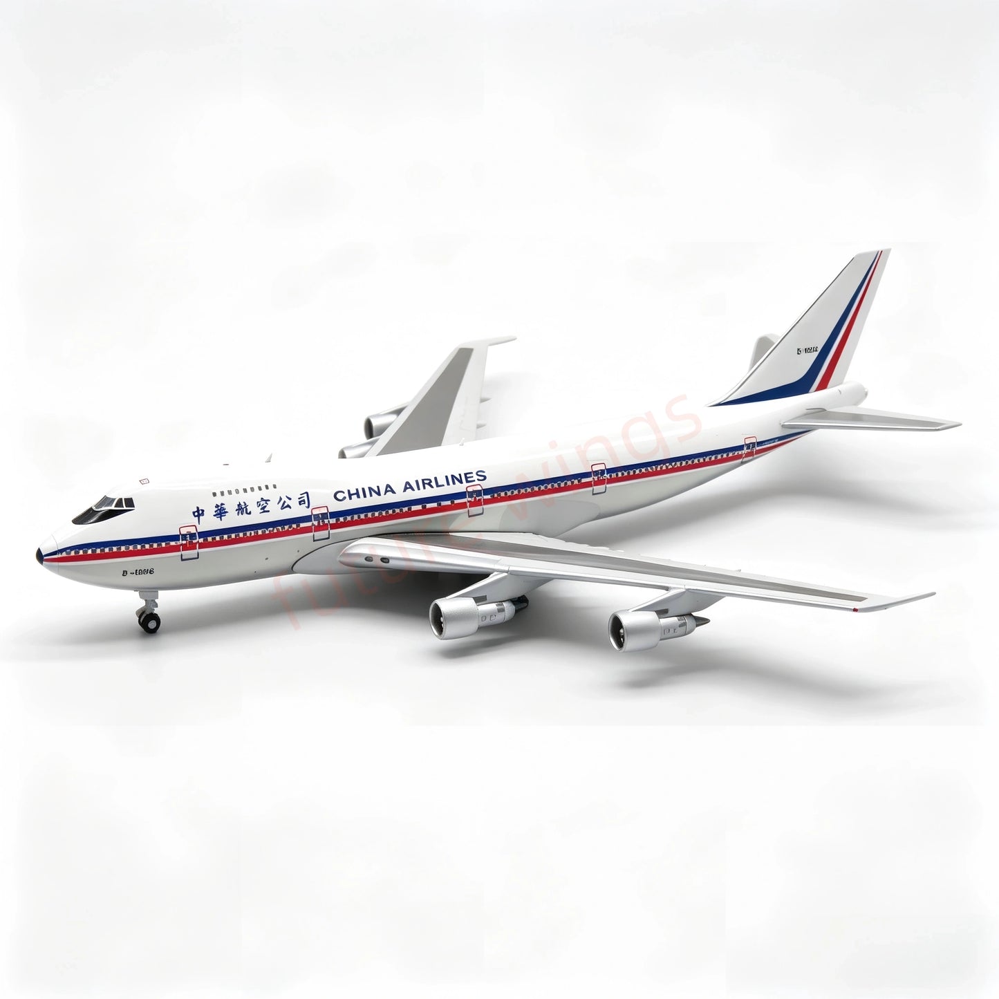 1:400 Apollo China Airlines B747-200B B-1886 Aircraft Model+Free Tractor