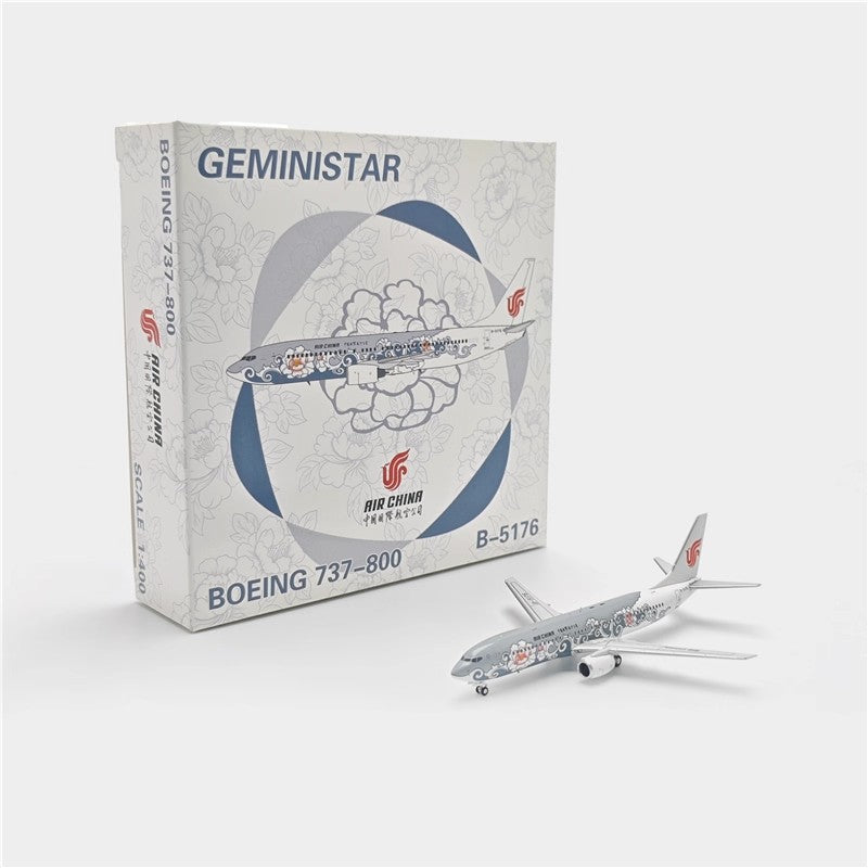 1:400 Geministar Air China B737/A320-200 "Peony Livery" Aircraft Model+Free Tractor