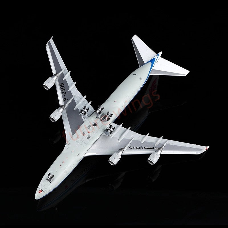 1:400 YY Wings Air China Cargo B747-400F B-2409 Aircraft Model Free Tractor +Stand