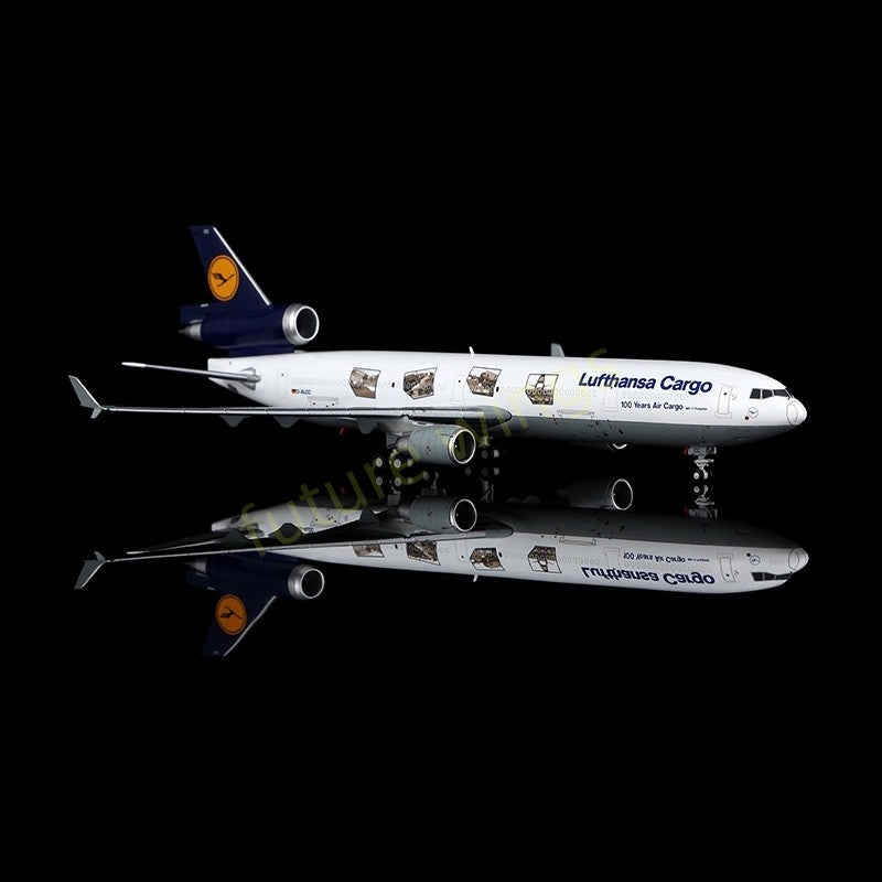 1:400 YY Wings Lufthansa Cargo MD-11 D-ALCC "100years Air Cargo" Aircraft Model+Free Tractor