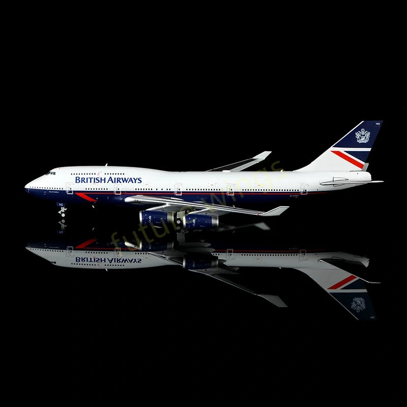 1:400 HX Models British Airways B747-400 G-CIVC Aircraft Model+Free Tractor