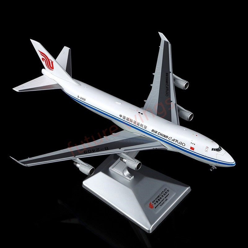 1:400 YY Wings Air China Cargo B747-400F B-2409 Aircraft Model Free Tractor +Stand