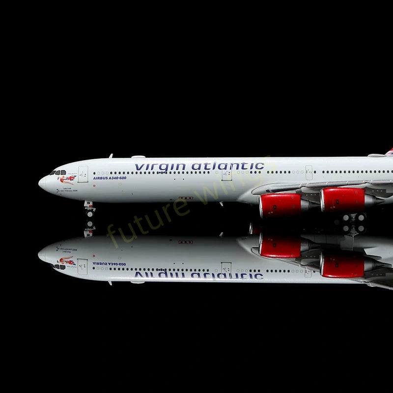 1:400 YY Wings Virgin Atlantic A340-600 G-VSHY G-VWIN Aircraft Model+Free Tractor