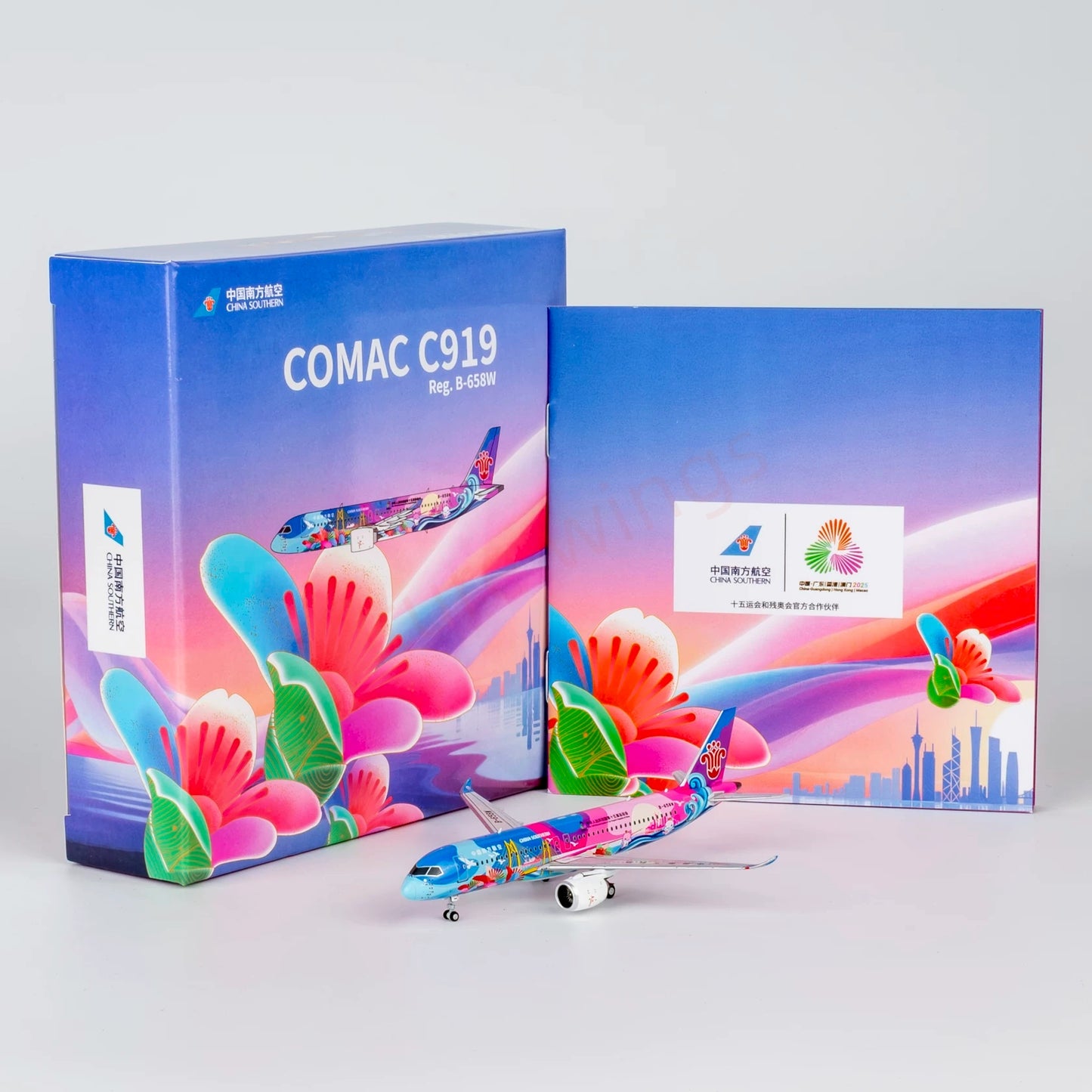 1:400 NG Models NG24186 China Southern Airlines Comac C919 B-658W+Free Tractor
