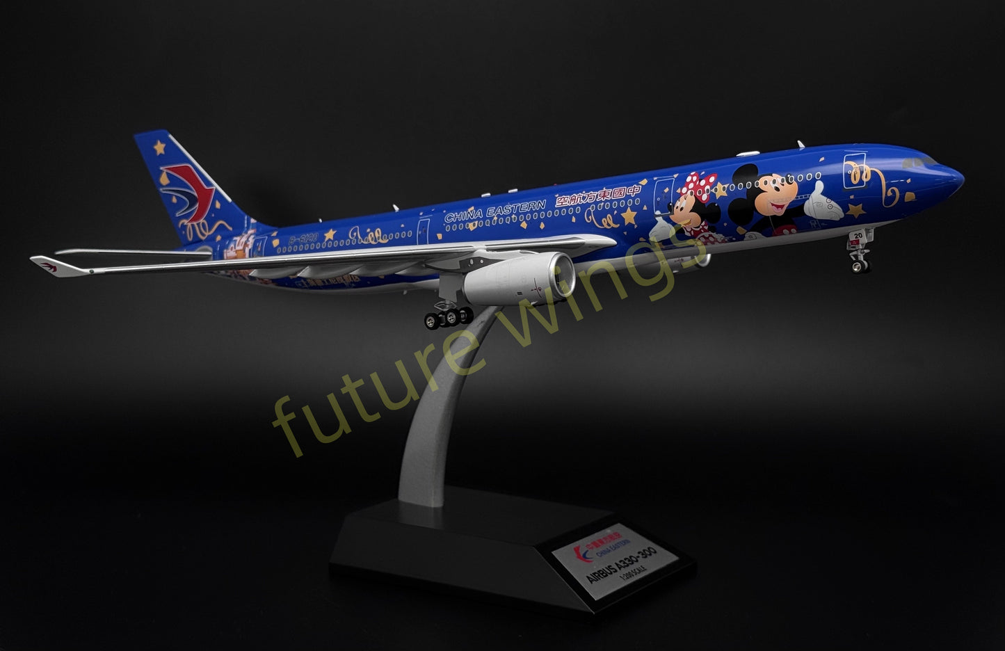 1:200 KJ Models(InFlight200) China Eastern Airlines A330-300 B-6120 Aircraft Model With Stand