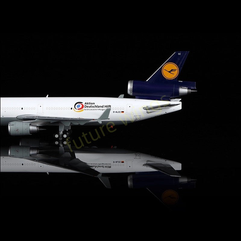 1:400 YY Wings Lufthansa Cargo MD-11 D-ALCC "Aktion Deutschland Hilft" Aircraft Model+Free Tractor