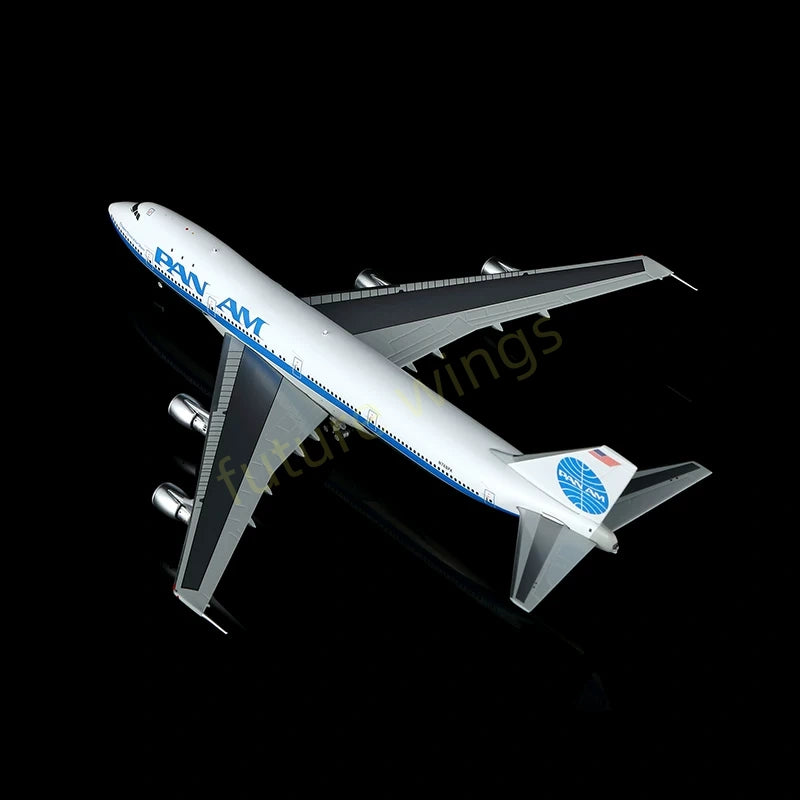1:400 HX Models Pan AM B747-100 N748PA Aircraft Model+Free Tractor
