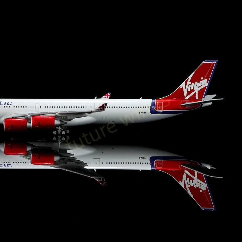 1:400 YY Wings Virgin Atlantic A340-600 G-VSHY G-VWIN Aircraft Model+Free Tractor