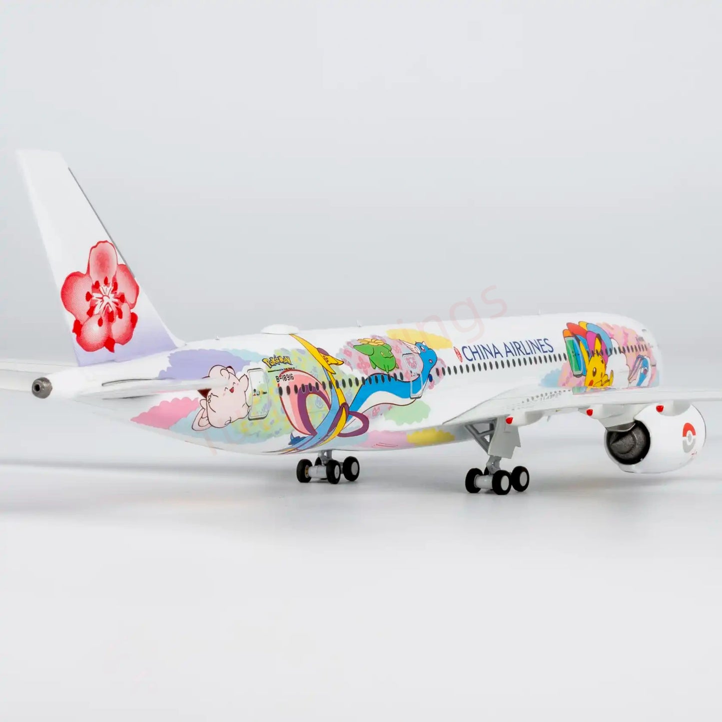1:400 NG Models NG39134 China Airlines A350-900 B-18916 Aircraft Model+Free Tractor