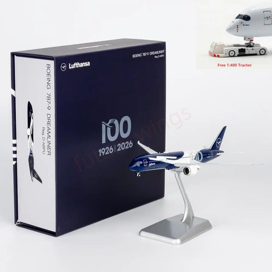 1:400 NG Models NG55154 Lufthansa B787-9 D-ABPU “100years” "Luxury Package"Aircraft Model+Free Tractor