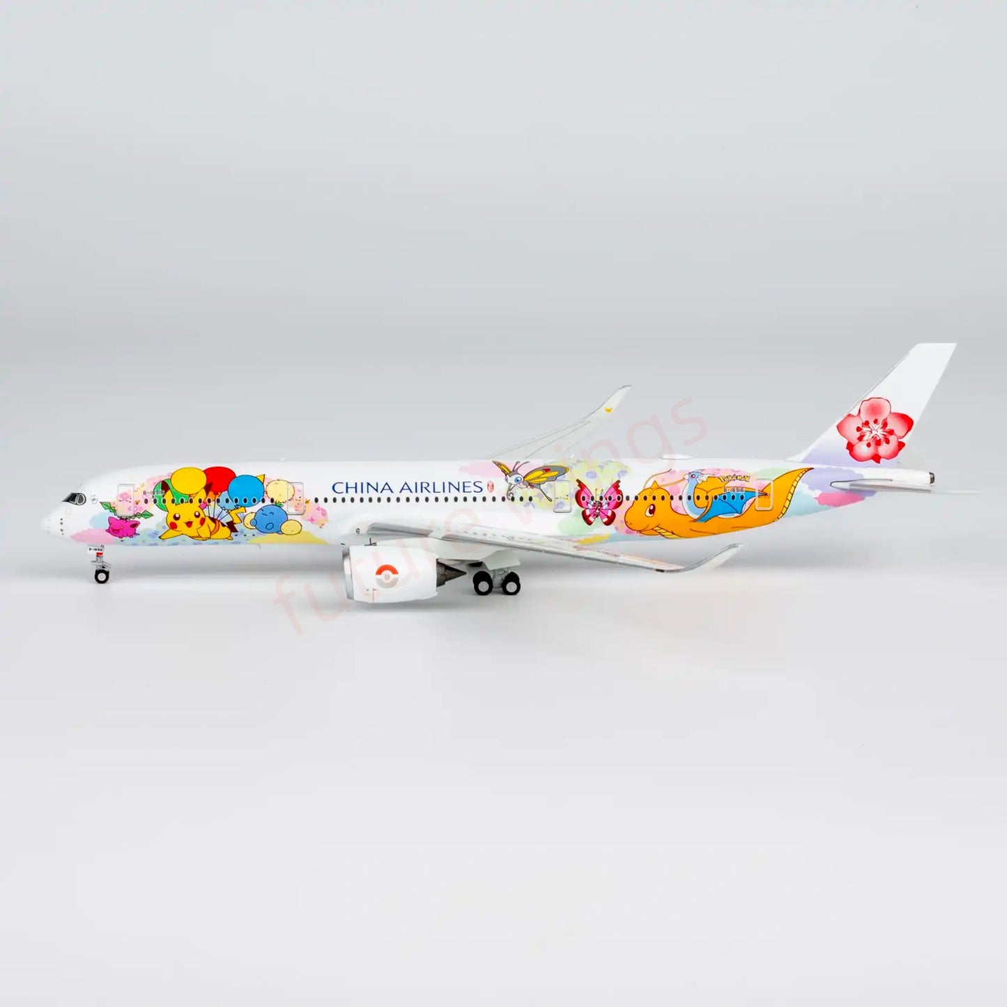 1:400 NG Models NG39134 China Airlines A350-900 B-18916 Aircraft Model+Free Tractor