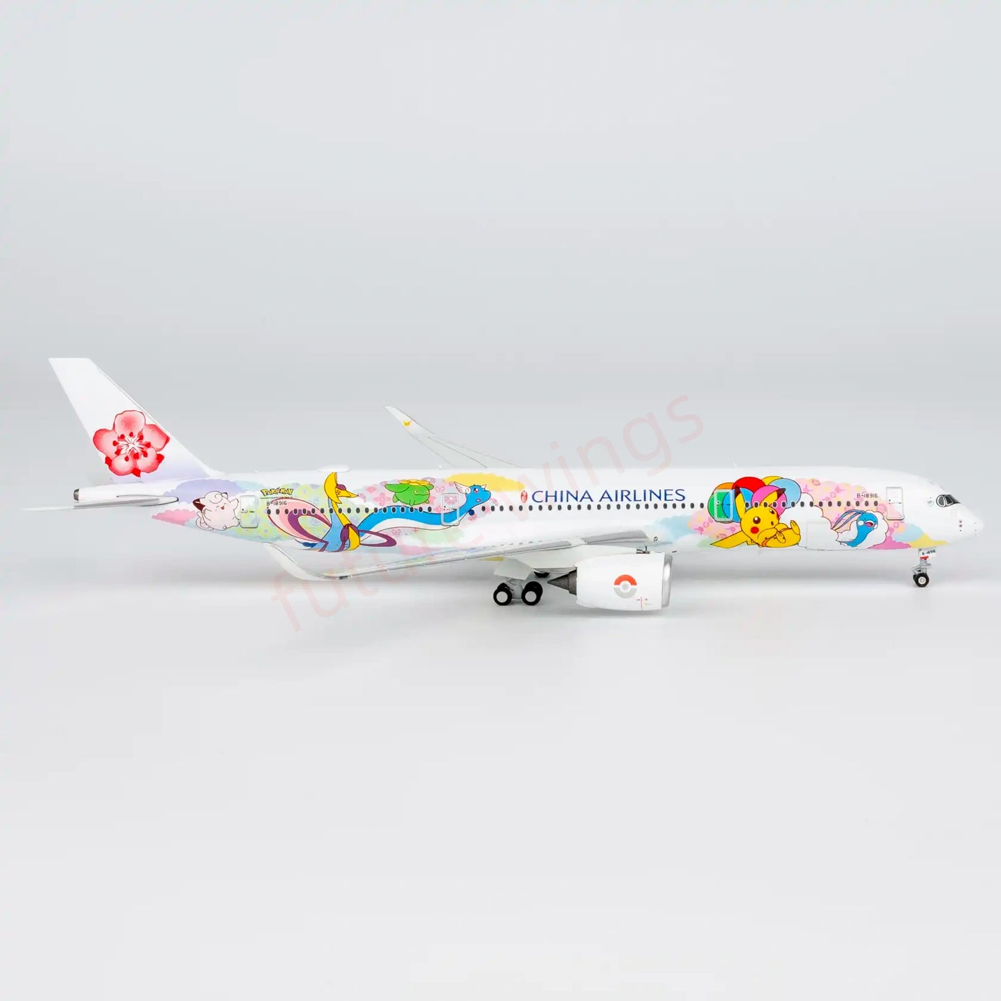 1:400 NG Models NG39134 China Airlines A350-900 B-18916 Aircraft Model+Free Tractor